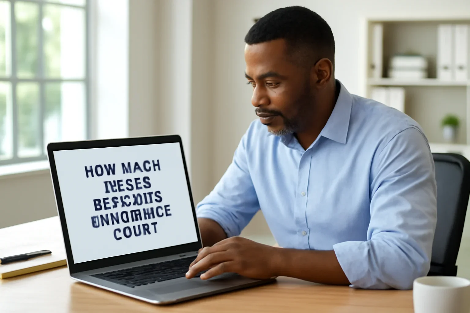 Business owner reviewing information about how much does business insurance cost?