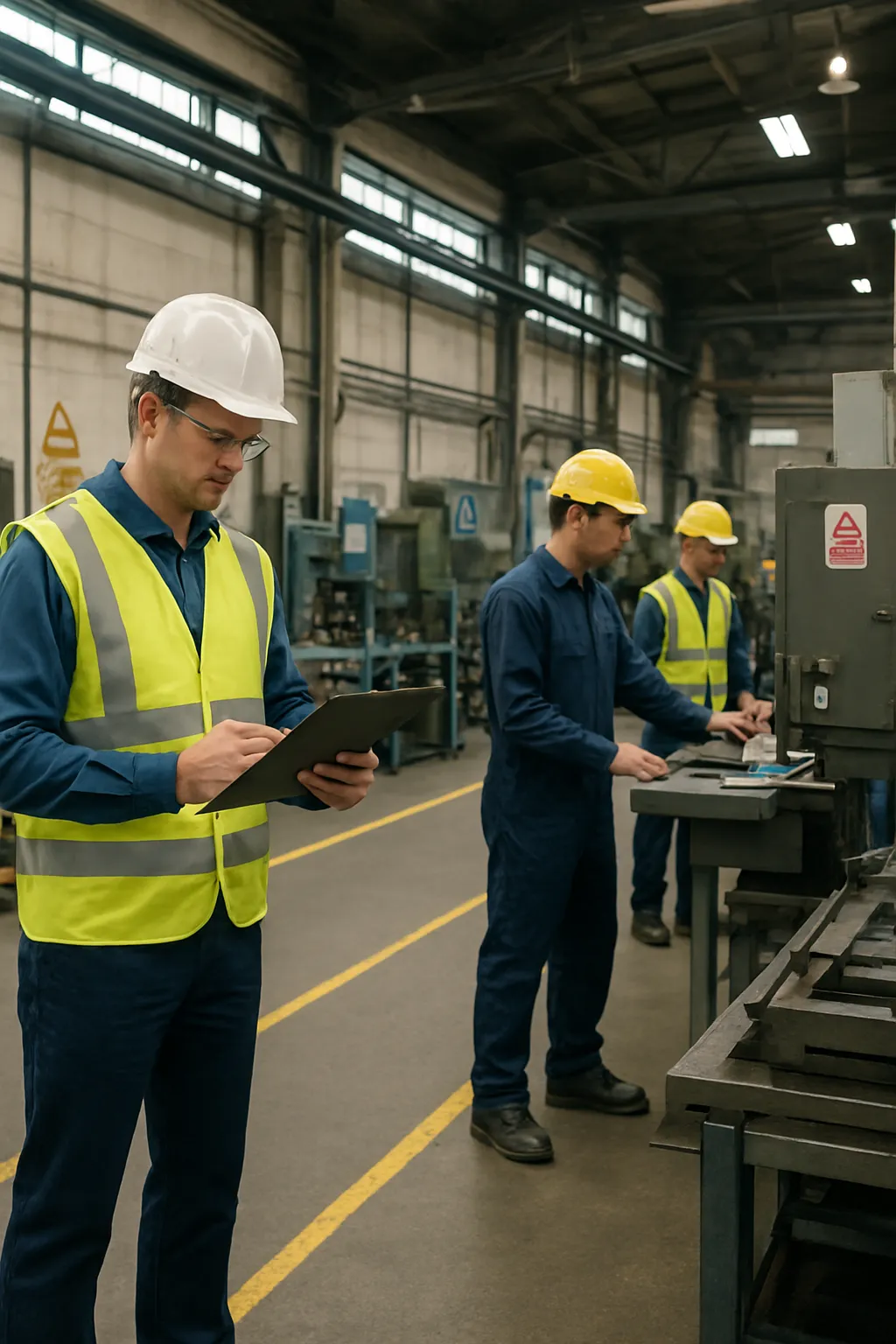 Canadian workplace complying with provincial safety regulations