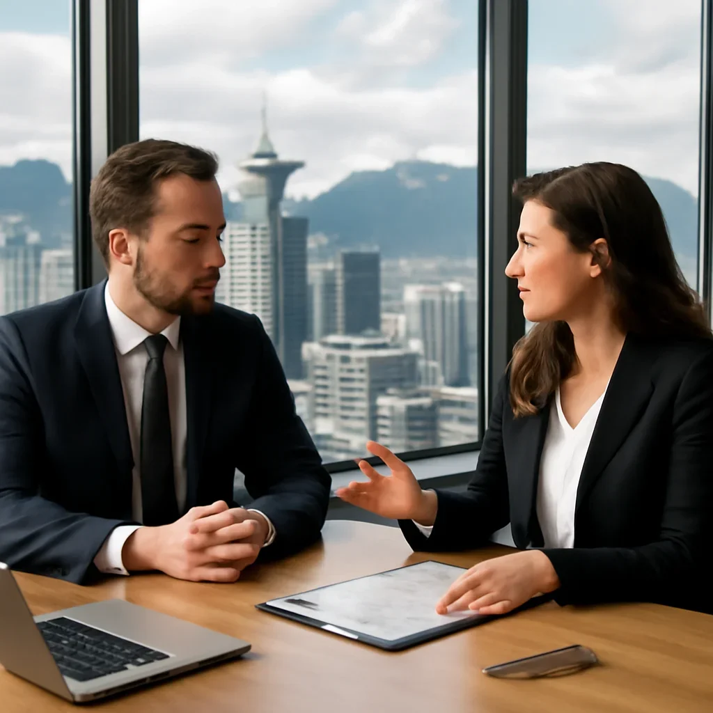 Insurance planning session focused on business coverage needs in Vancouver