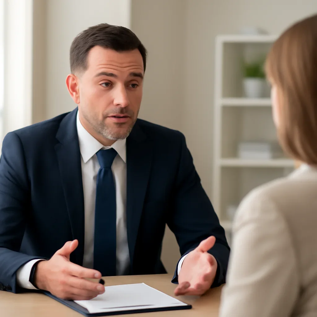 Broker answering questions about what is business interruption insurance? for a client