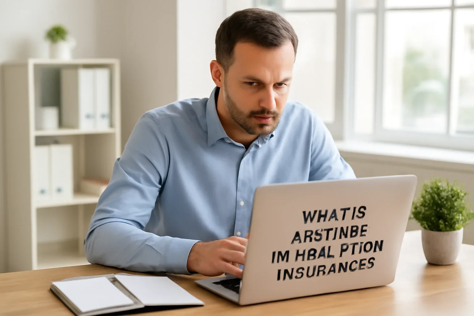 Business owner reviewing information about what is business interruption insurance?