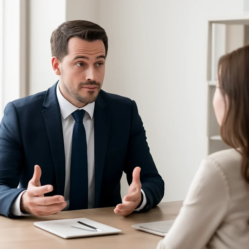 Broker answering questions about what is commercial general liability insurance? for a client