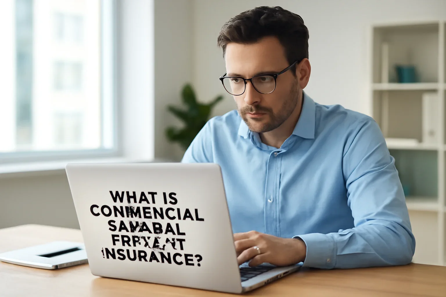Business owner reviewing information about what is commercial general liability insurance?
